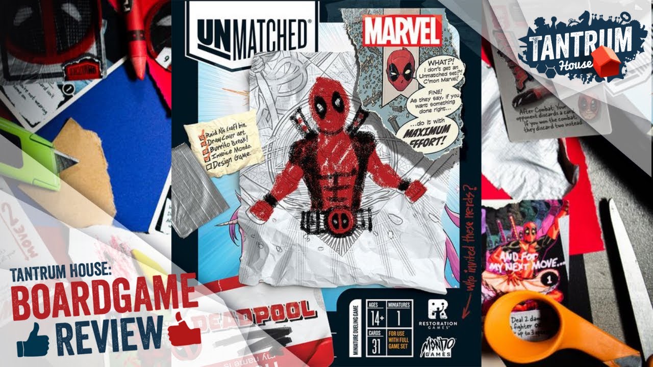 Let's showcase Deadpool! The newest playable character from Unmatched and Restoration Games.