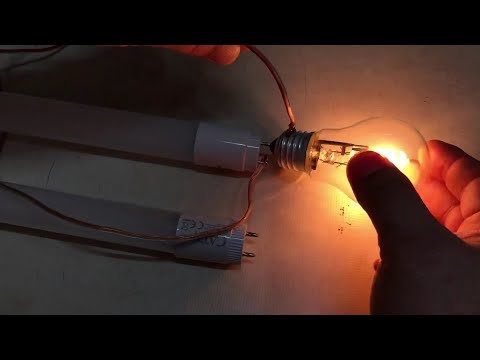 Video: Floresan lamba yerine LED lamba için bağlantı şeması: kendin yap modernizasyonu