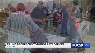 Community of Elwood keeps memory of fallen officier