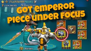 Lords Mobile - Getting emperor piece for Lord Hazie. Defending emperor account. Part 2