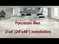 Porcelain tiles 2x4 24x48 installation  la optionz  build your home with style