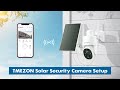 Animated demotmezon security smart solar camera cq1h app connection