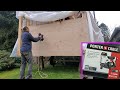 Roof Nail Gun for Wall Plywood Installation. Установка фанеры на каркас стен