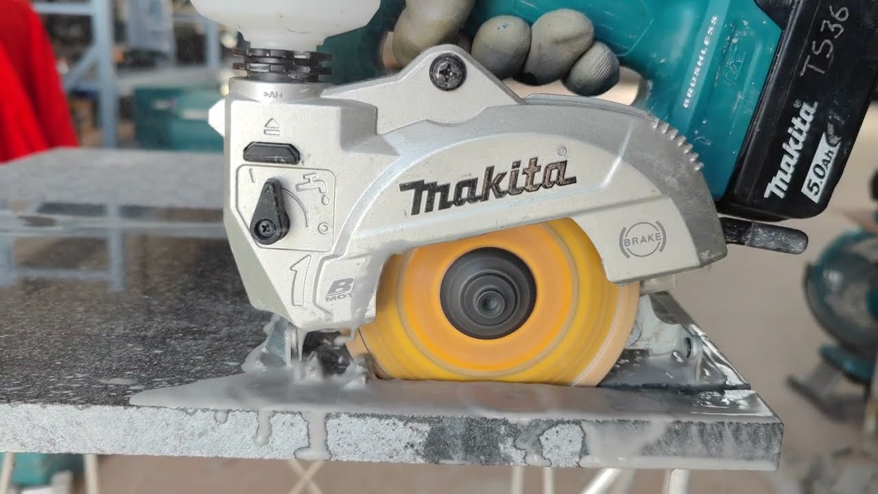 Wet Cut Makita Cordless Cutter DCC501 - YouTube