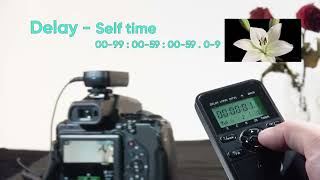 AODELAN WTR-2 Wireless Timer Lapse Intervalometer Remote Control