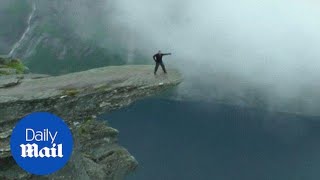 Australian student dies from fall off this cliff in Norway - Daily Mail