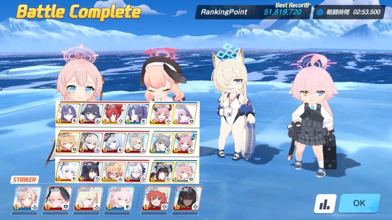 【ブルアカ】総力戦 ゲブラ 屋外 LUNATIC 4凸クリア 51,819,720 ~キャンプマキちゃん×ゲブラくん~ 雑字幕付き 2025.05 記録
