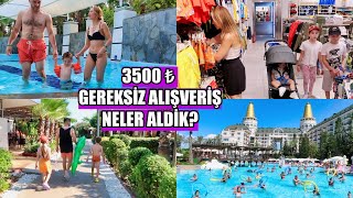 KIYAFETSİZ KALDIK ACİLEN ANTALYA AVM'YE, LÜKS OTEL DUBLEKS ODA TURU, SONUNDA HAVUZA GİREBİLDİK