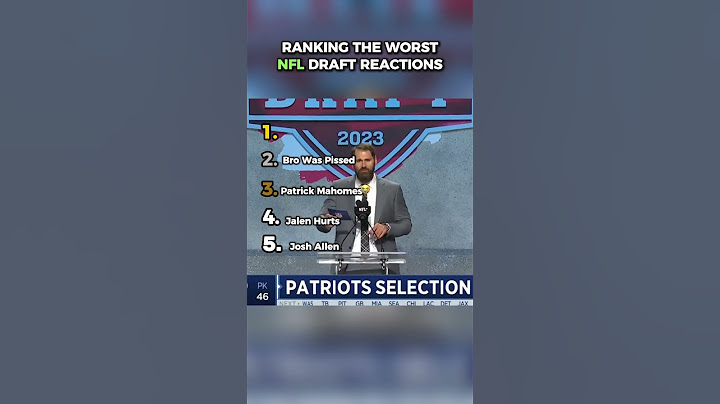 Ranking The Worst NFL Draft Reactions Ever