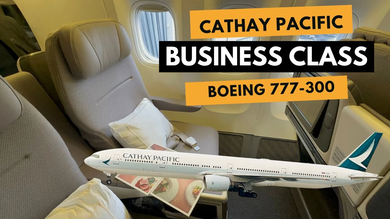 Cathay Pacific Business Class Review | Boeing 777-300 | Manila to Hong Kong