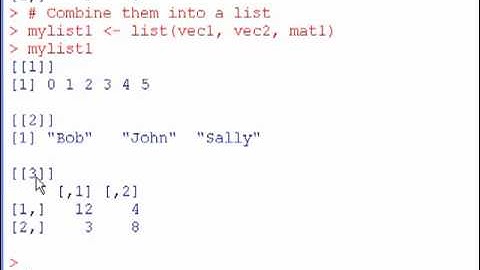 Introduction to Lists in R