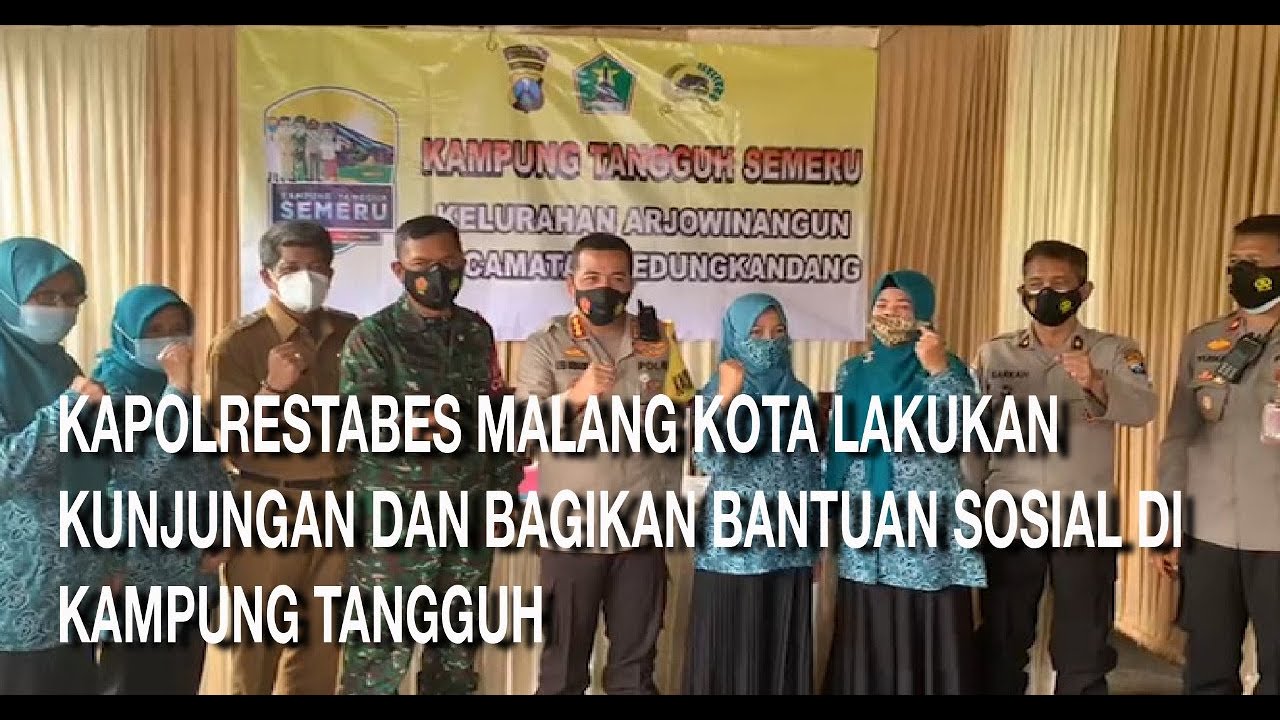 KAPOLRESTA MALANG KOTA MELAKUKAN KUNJUNGAN DI KAMPUNG TANGGUH