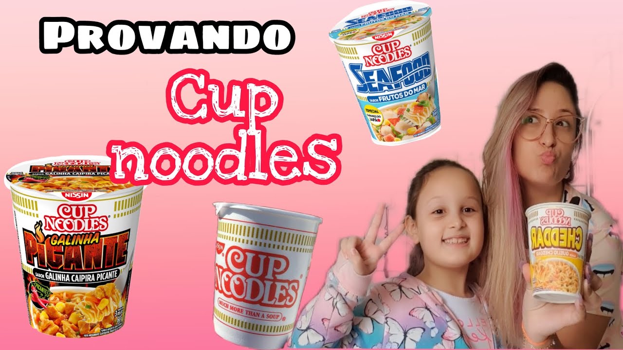 Provando cup noodles de queijo cheddar YouTube