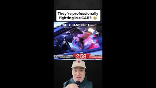 Professional fighting in a CAR?! 😭