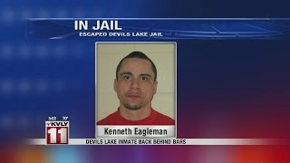 Devils Lake inmate back behind bars