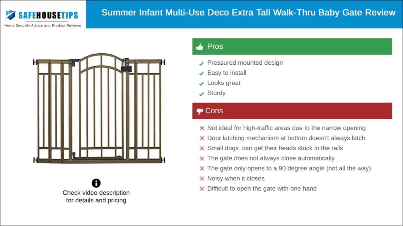 summer infant deco baby gate