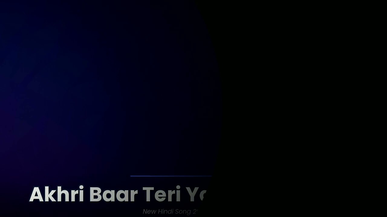 Akhri Baar Teri Yaadon Mein - Sad Hindi Song | New Hindi Song 2025