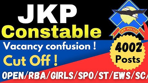 JKP constable Vacancy 2024 || Horizontal and Vertical Reservation ?!  || JKP cut off 2024 🔥🔥