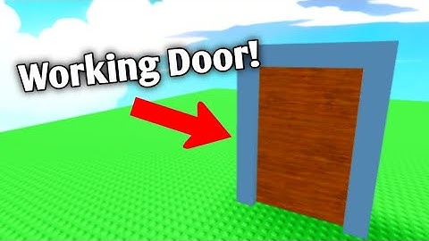 (Tutorial) How To Make Working Door in Create a cart ride