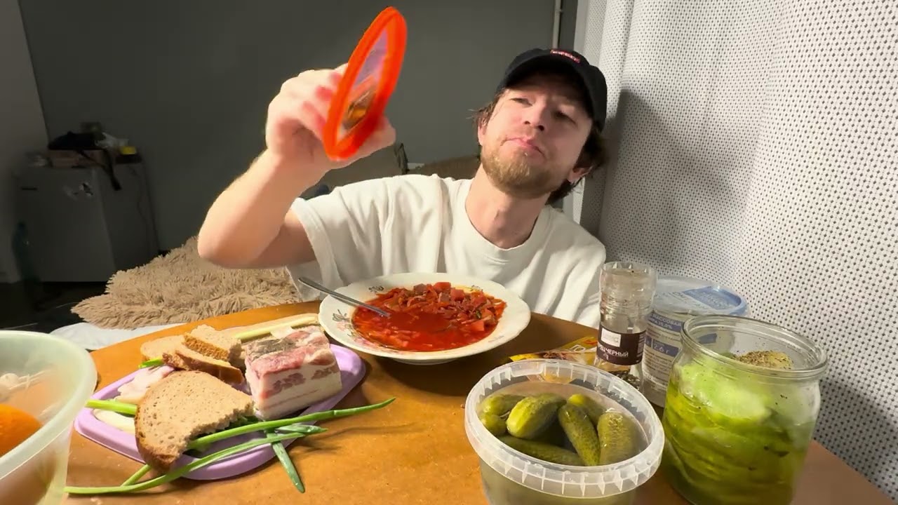 #борщрецепт #asmr #еда #ужин #mukbang #food #eat #мукбангроссия 