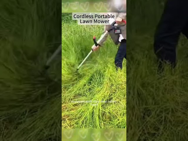 Portable Cordless Lawn Mower With 1 Battery