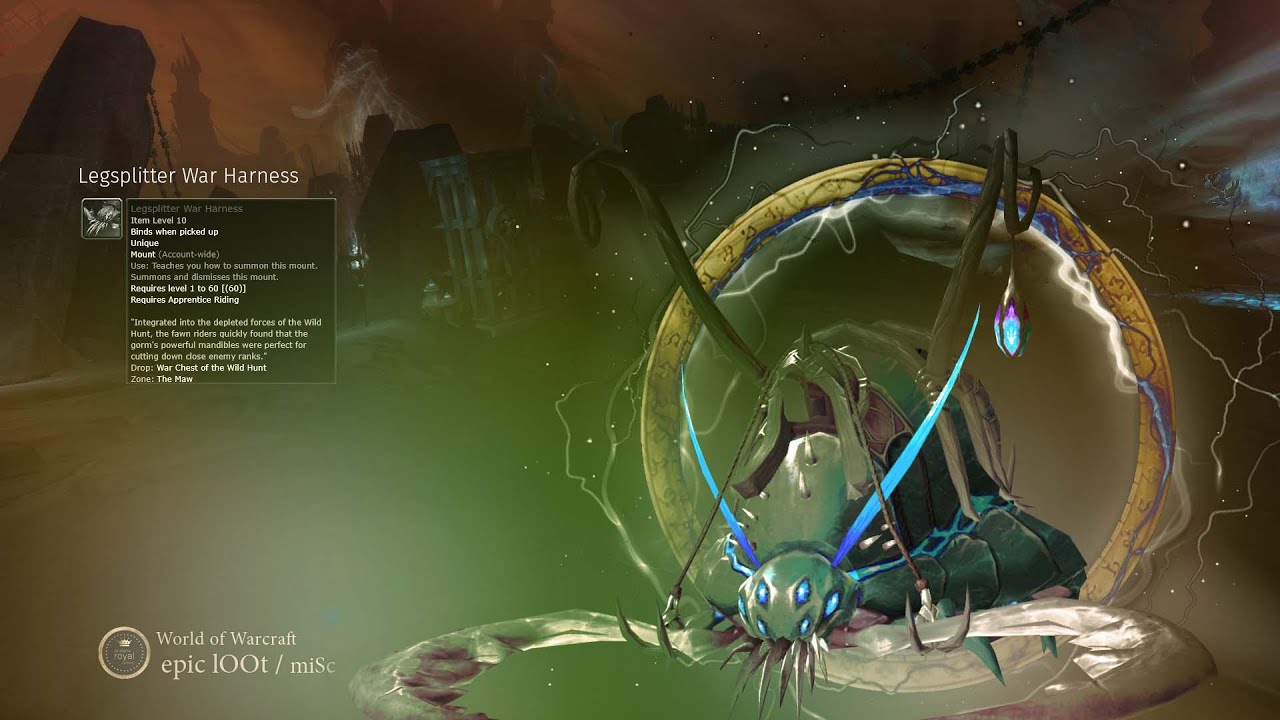 Legsplitter War Harness Mount from War Chest of the Wild Hunt YouTube