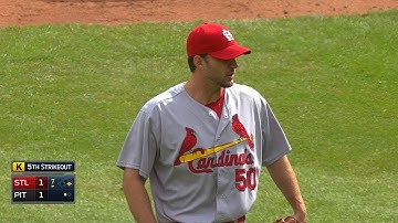STL@PIT: Wainwright fans seven Bucs in seven frames