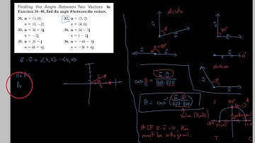 HPC,  6.4.E4,  Angles between vectors using dot products
