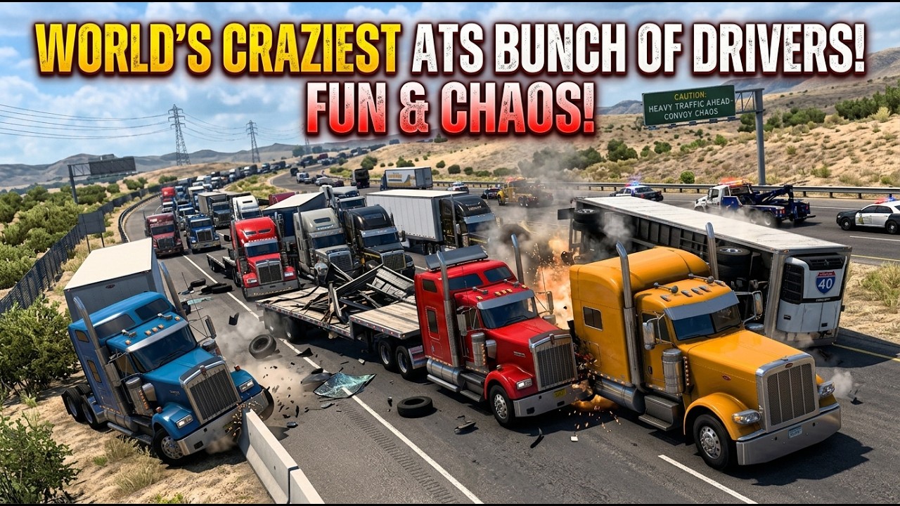 I Put the Worlds Craziest Drivers in ATS Together and This Happened...