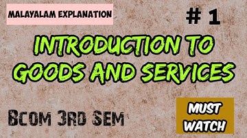 Introduction To Goods And Services || GST || Module 1