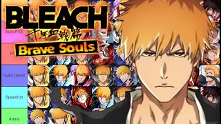 ICHIGO BIG TIER LIST! TOP 10 BEST UNITS in Bleach Brave Souls! All Kurosaki Ichigo Forms Ranking!