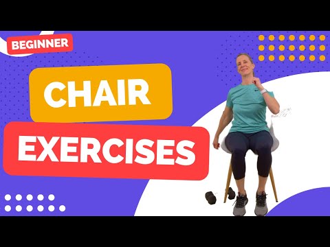 Chair Exercise for Seniors focusing on cardio, strength, balance and stretching