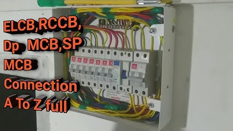 How to make MCB Box Connection|| Distribution  connection || ELCB/RCCB/DP MCB/SP MCB Connection AEW
