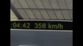 Maglev ride from 0 km/h - 431 km/h