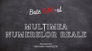 Mulțimea numerelor reale