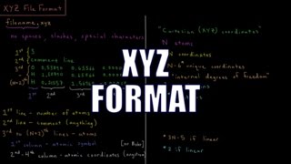 Computational Chemistry 1.1 - XYZ File Format