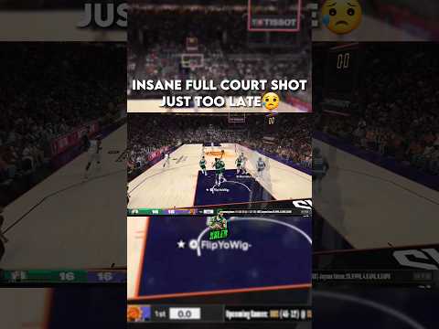 INSANE FULL COURT SHOT in NBA 2K24! #shorts
