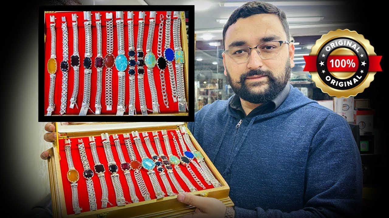 Handmade Silver Bracelets | Neelam, Ruby, Neshapuri Feroza, Lajward, Agate, Yaqoot & Moh-e-Najaf 