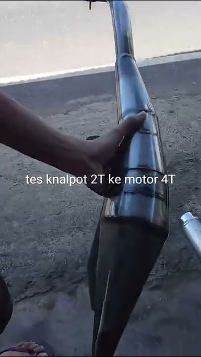 Tes knalpot 2T ke motor 4T vega.