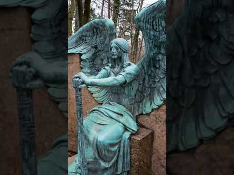 Статуя ангела за окном