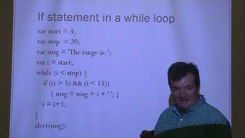 javaScript - Control Structures