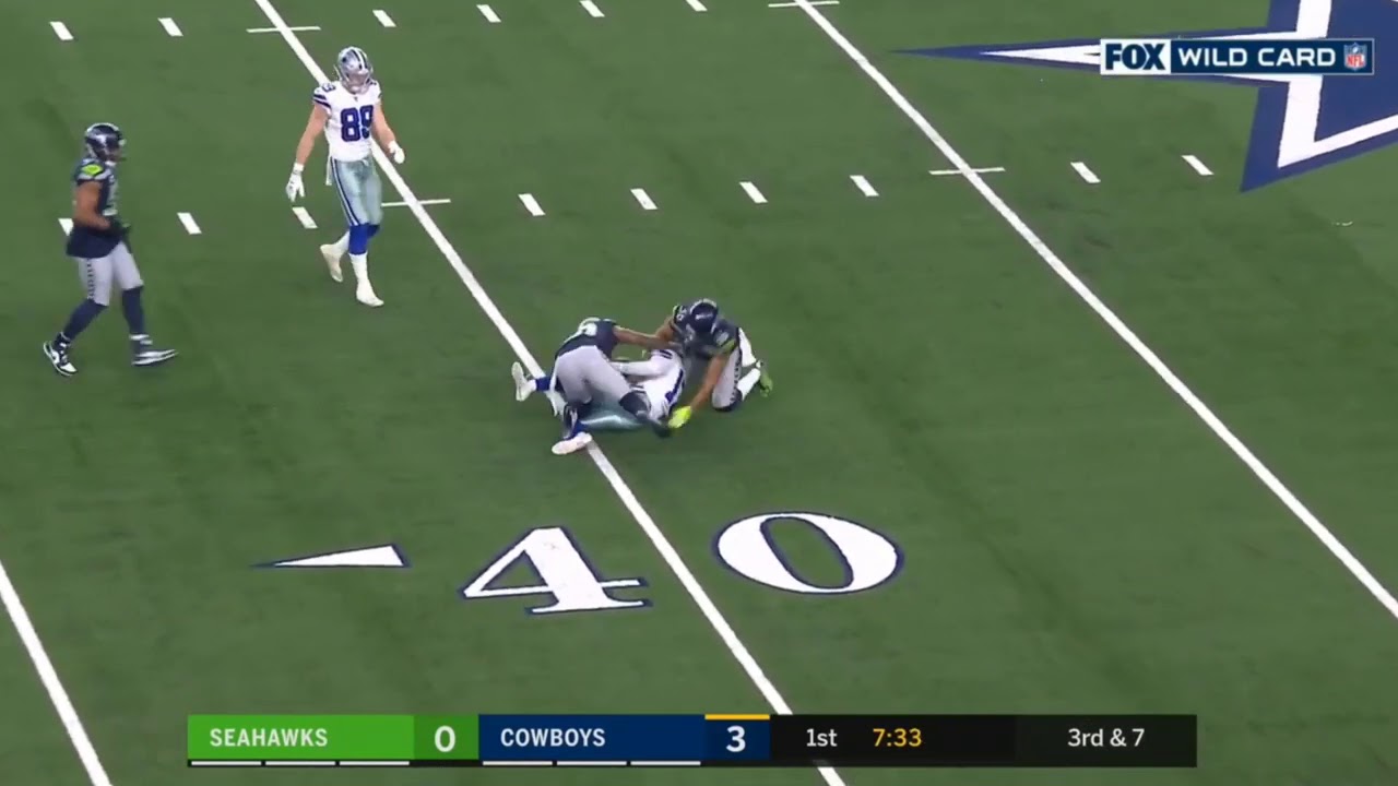 Allen Hurns Gruesome Ankle Injury Seahawks vs Cowboys NFL YouTube