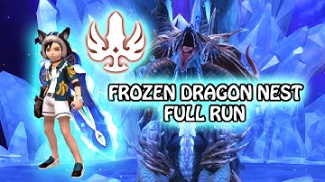 Dragon Nest SEA - Frozen Dragon Nest LB21 Full Run - Slacking Gladiator POV