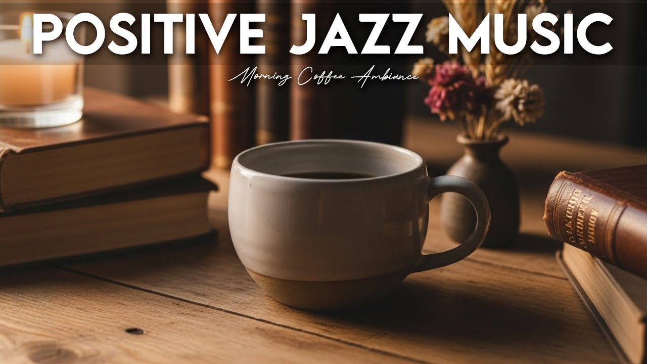 Positive Jazz Music☕Calm Bossa Nova Instrumental and Relaxing Jazz Cafe Music for Studying.
