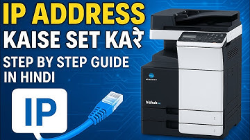Konica Minolta B226i Printer IP Address Set | Step-by-Step Network Setup