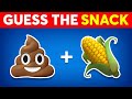 Guess The SNACK & JUNK FOOD By Emoji 🍕🍫 Emoji Quiz