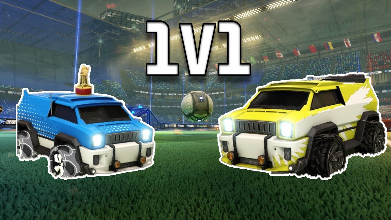 Rocket League 1V1 with a noob.