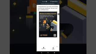Binance Academy Course| Blockchain Deep Dive| Get Nft And Certificate| Part 1