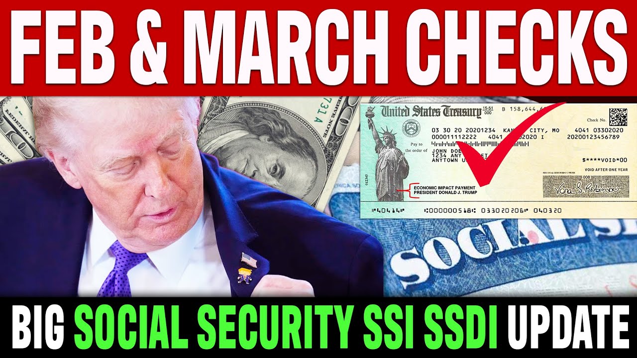 BIG NEWS! Social Security, SSI and SSDI February & March 2026 Payment ...