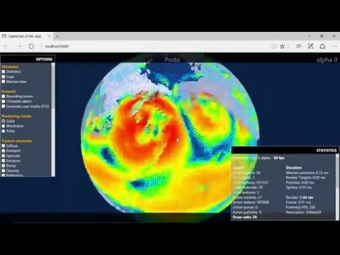 wind data modelisation vertex shader